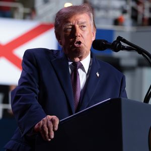 Trump's approval rating hits historic lows as president rallies in Alabama