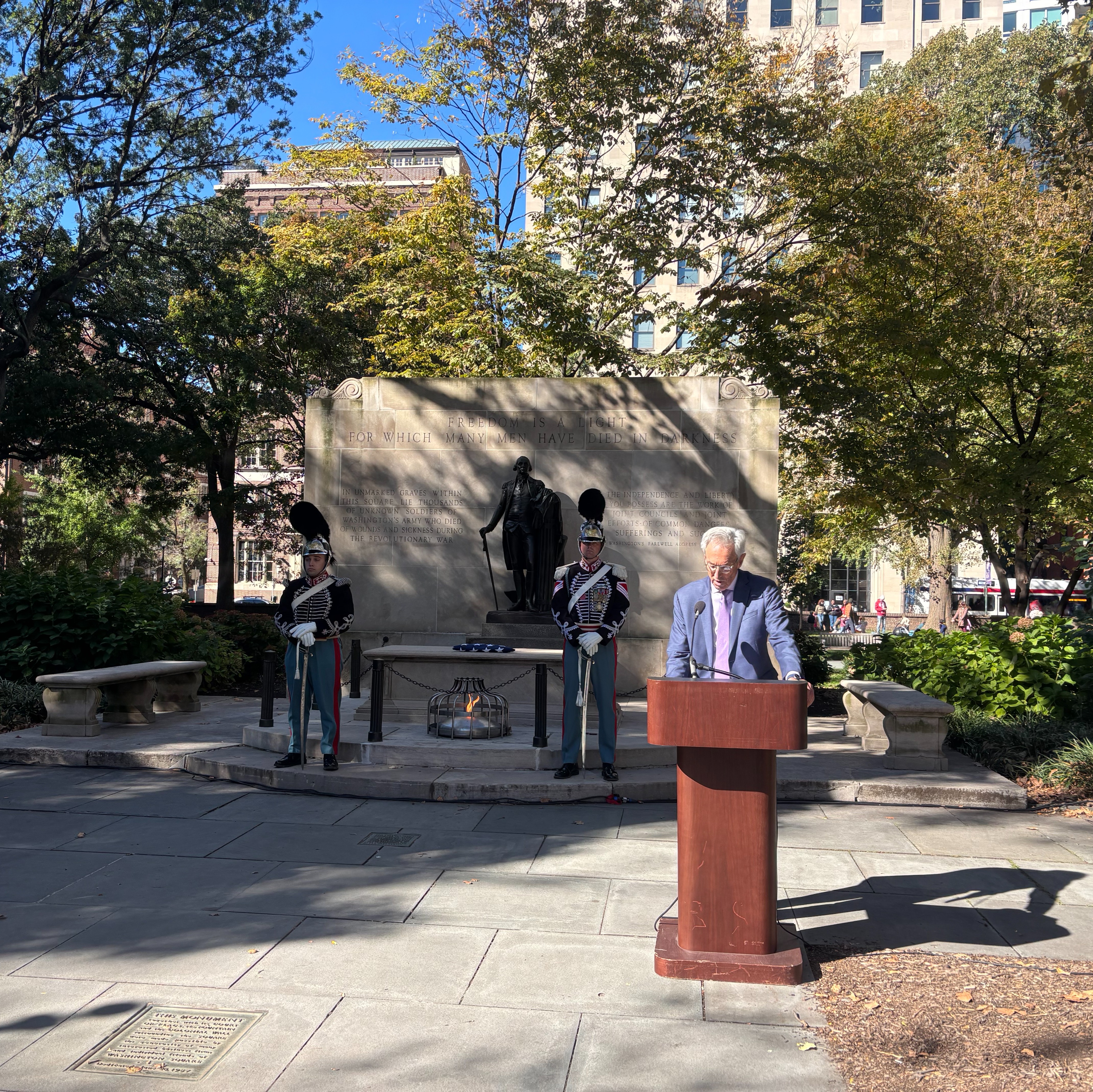 Largely forgotten founding father honored in Philadelphia’s Washington Square
