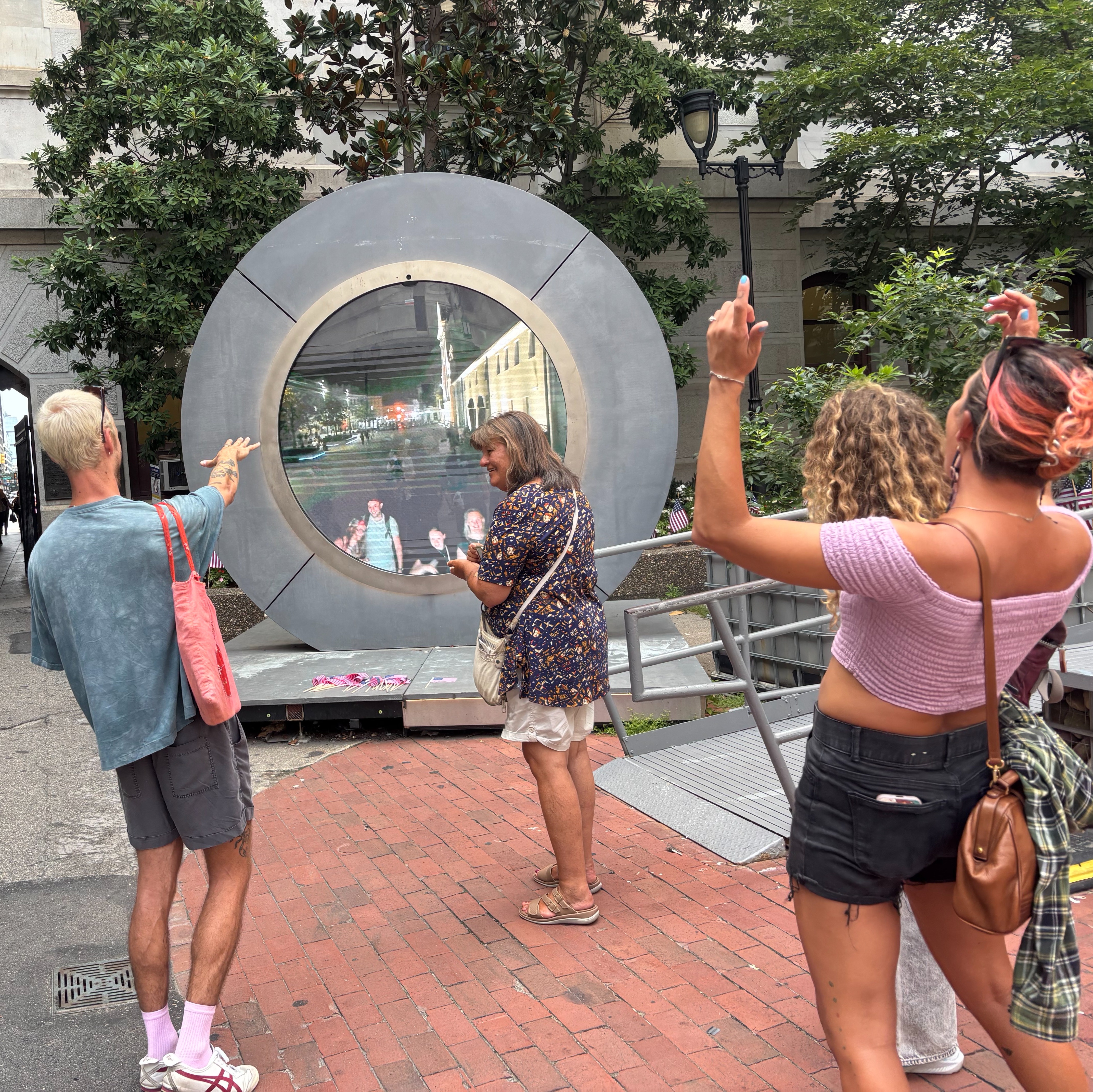 Portal art installation leaving Philadelphia on Oct. 31