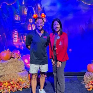 Bennett chats with Karla Hernandez at Walt Disney World on Experiences Beyond the Parks