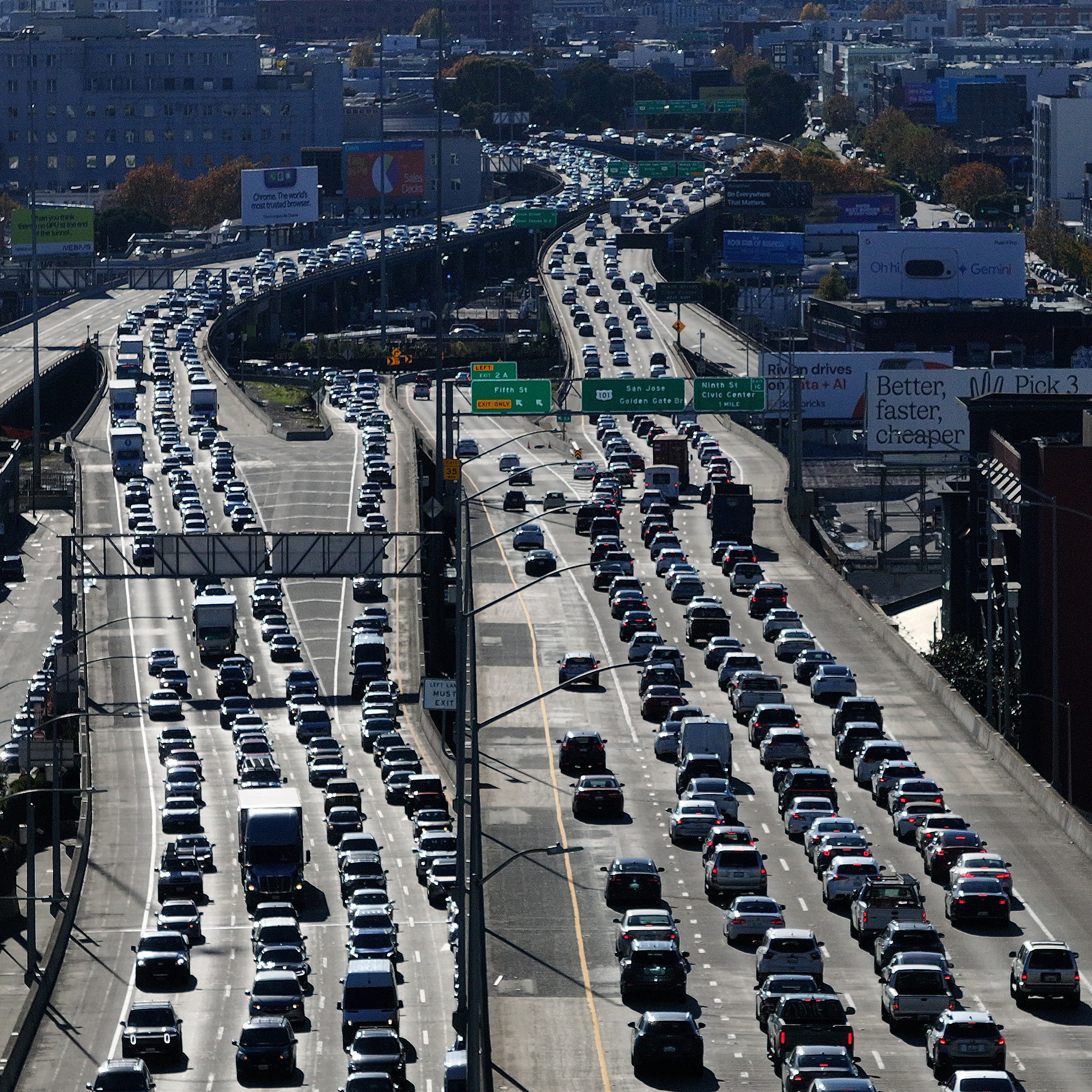 Highway 80 in San Francisco is expected to be closed until tomorrow morning