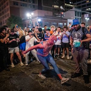 New Yorkers are out in the streets, celebrating the first NBA championship in 53 years