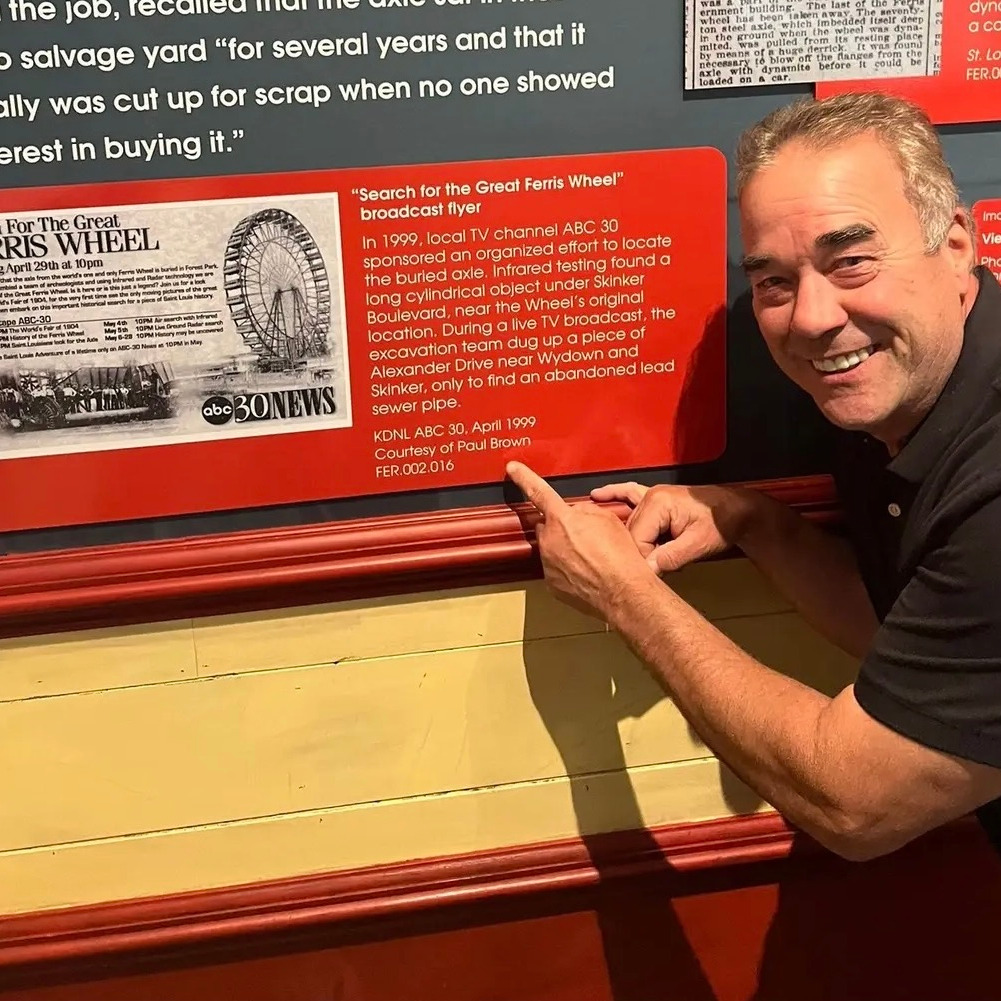 Paul Brown's search for the 1904 Worlds Fair Ferris Wheel axle now part of the MO History Museum