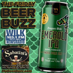 Trying “Emerald IPA” from Dragon’s Milk on the Friday Beer Buzz!!