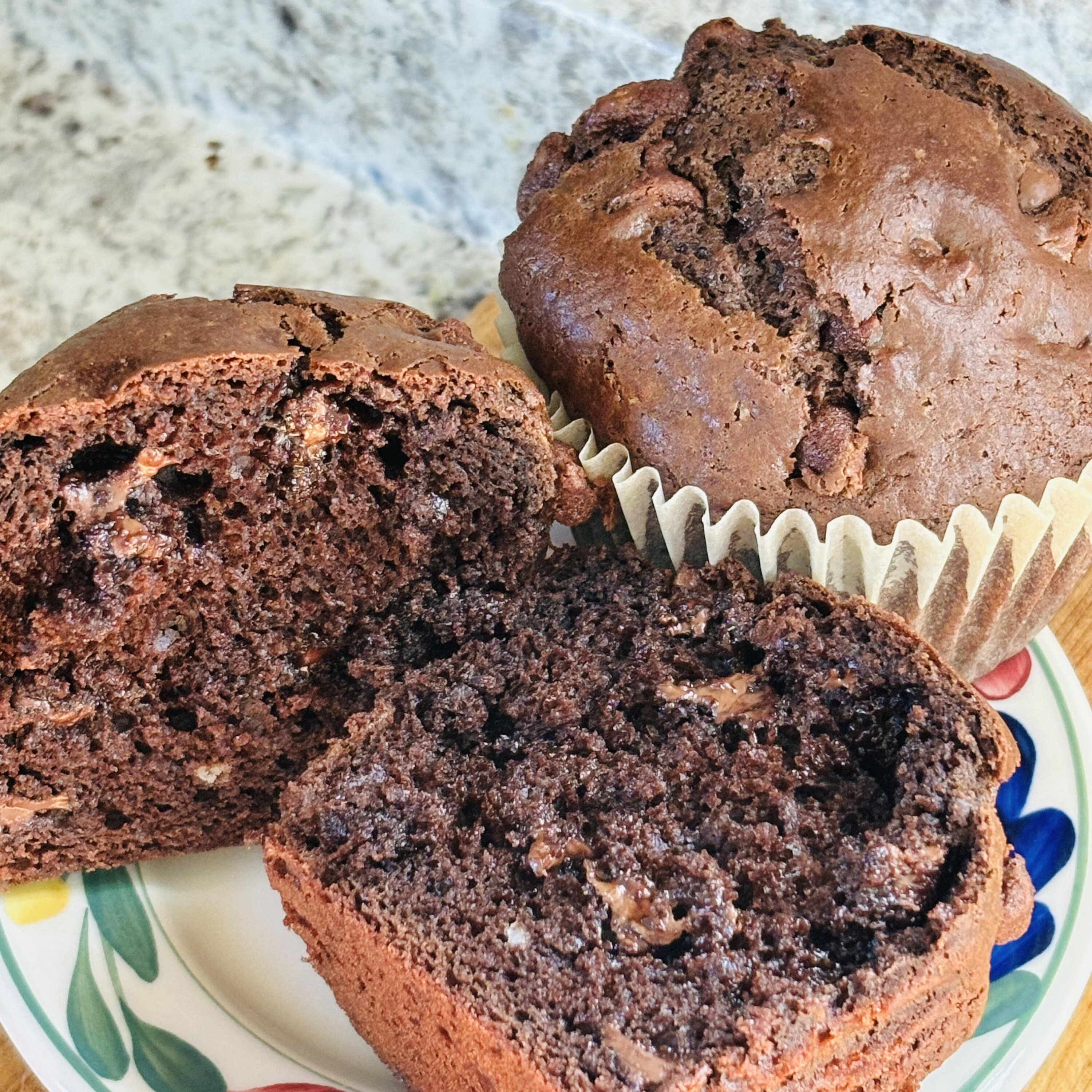 Double Chocolate Jumbo Muffins