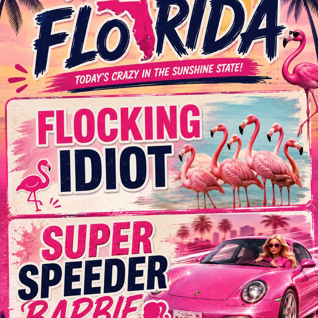 What The Florida- Flocking Idiot & Super Speeder Barbie
